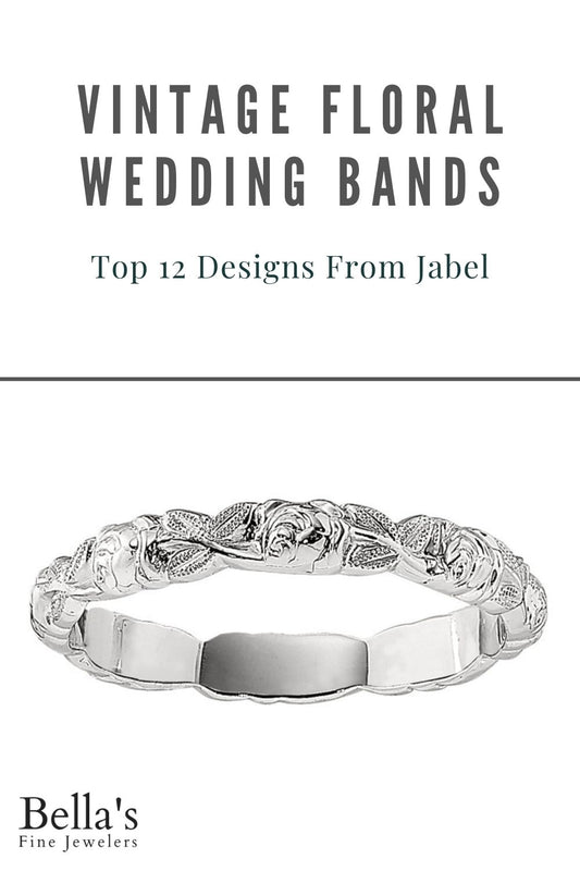 Top 12 Vintage Floral Wedding Band Designs by Jabel