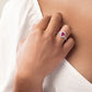 Pink Tourmaline rings for women, pink tourmaline diamond rings, gemstone halo rings