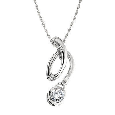 Modern diamond pendant Clearance