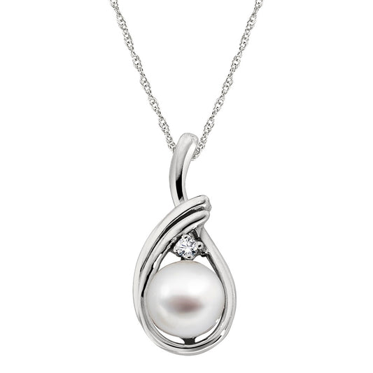 teardrop pearl pendant, pearl diamond gold pendant, classic pearl jewelry, pearl gold pendant, pearl gold jewelry