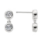 modern two stone earrings, romantic jewelry, symbolic jewelry