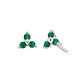 May birthstone, Emerald Earring, Emerald Earring, flower earring, flower earring, diamond and emerald jewelry