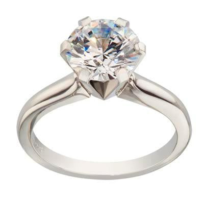 Classic solitaire, ring settings, round engagement ring, classic solitaire, made in USA jewelry, die struck heirloom jewelry