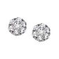 diamond cluster earrings, diamond studs, jabel diamond earrings