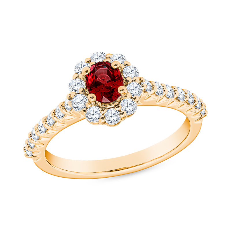ruby diamond ring, ruby diamond gold ring