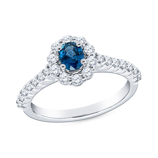 blue sapphire diamond ring, sapphire diamond gold ring