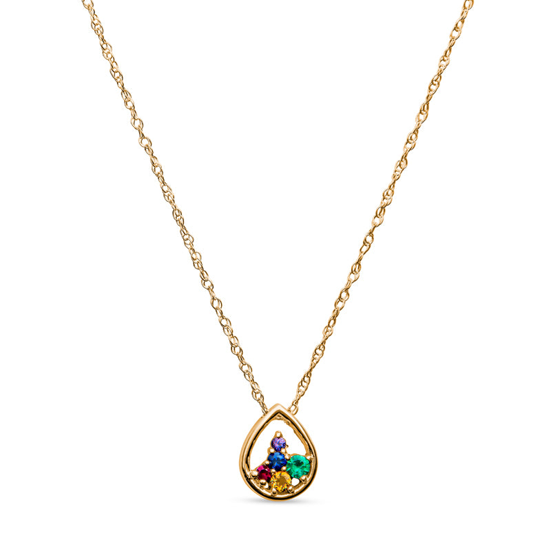 rainbow gemstone pendants, semi-precious stone necklaces, semi-precious jewelry,