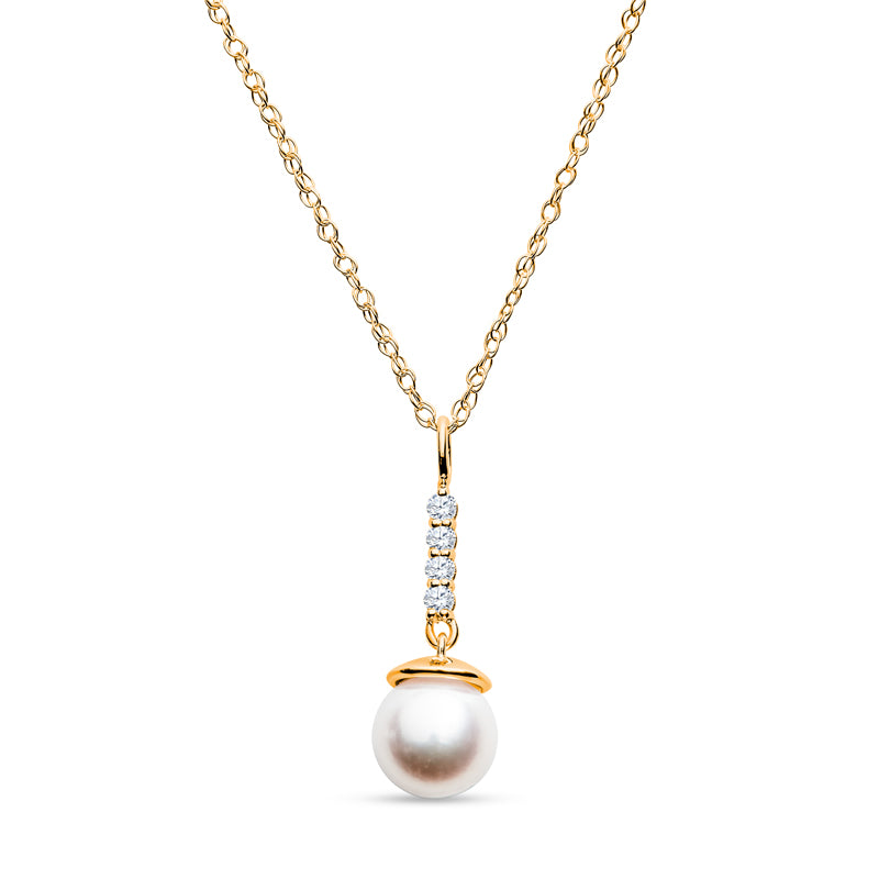 pearl pendant gold, pearl and diamond necklaces