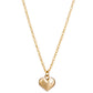 Symbolic Heart within a Heart Micro Pendant in 14KT Yellow Gold for Layering Necklaces