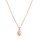 Symbolic Sun Diamond Micro Pendant in 14KT Rose Gold for Layering Necklaces