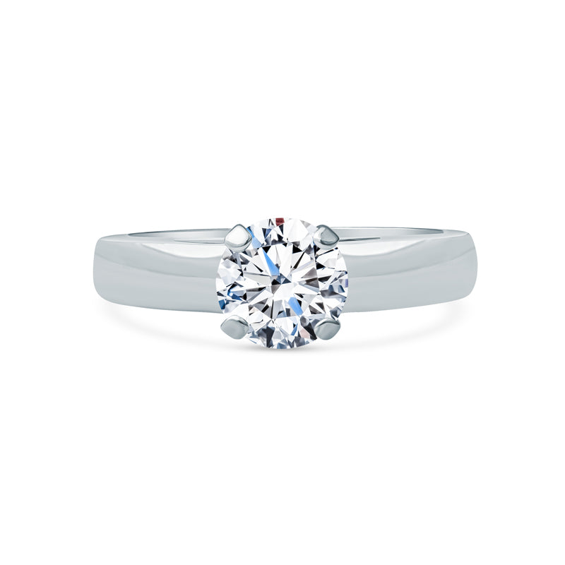 Classic Solitaire Ring Settings, modern solitaire engagement rings, simple engagement rings, plain engagement ring settings