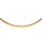 Bold yellow gold omega chain 