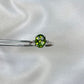 14K Peridot Diamond Ring, Gold Peridot Diamond Ring, Classic Gemstone Ring Gold