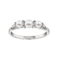 gemstone rings, made in USA jewelry, cultured pearl ring, cultured pearl three stone ring, three stone cultured pearl ring