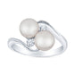 two pearl ring, two cultured pearl ring, cultured pearl diamond ring, pearl diamond gold ring. pearl gold ring. cultured pearl diamond gold ring