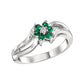 Emerald Diamond Ring, Emerald Cluster Ring, Emerald White Gold Ring, Emerald Flower Ring, Emerald Diamond Flower Ring, Emerald Gold Flower Ring