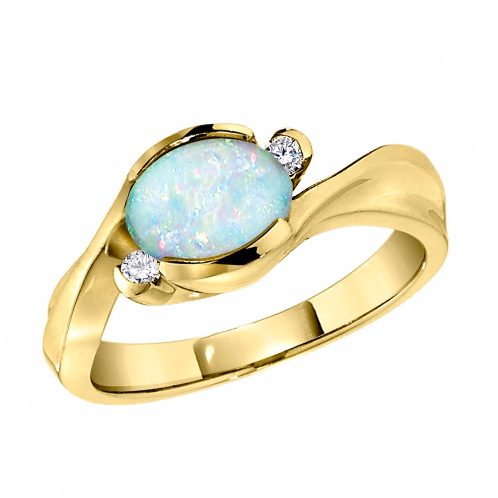 opal diamond ring, opal diamond gold ring, gold opal rings, modern opal ring, modern opal diamond ring, modern opal diamond gold ring