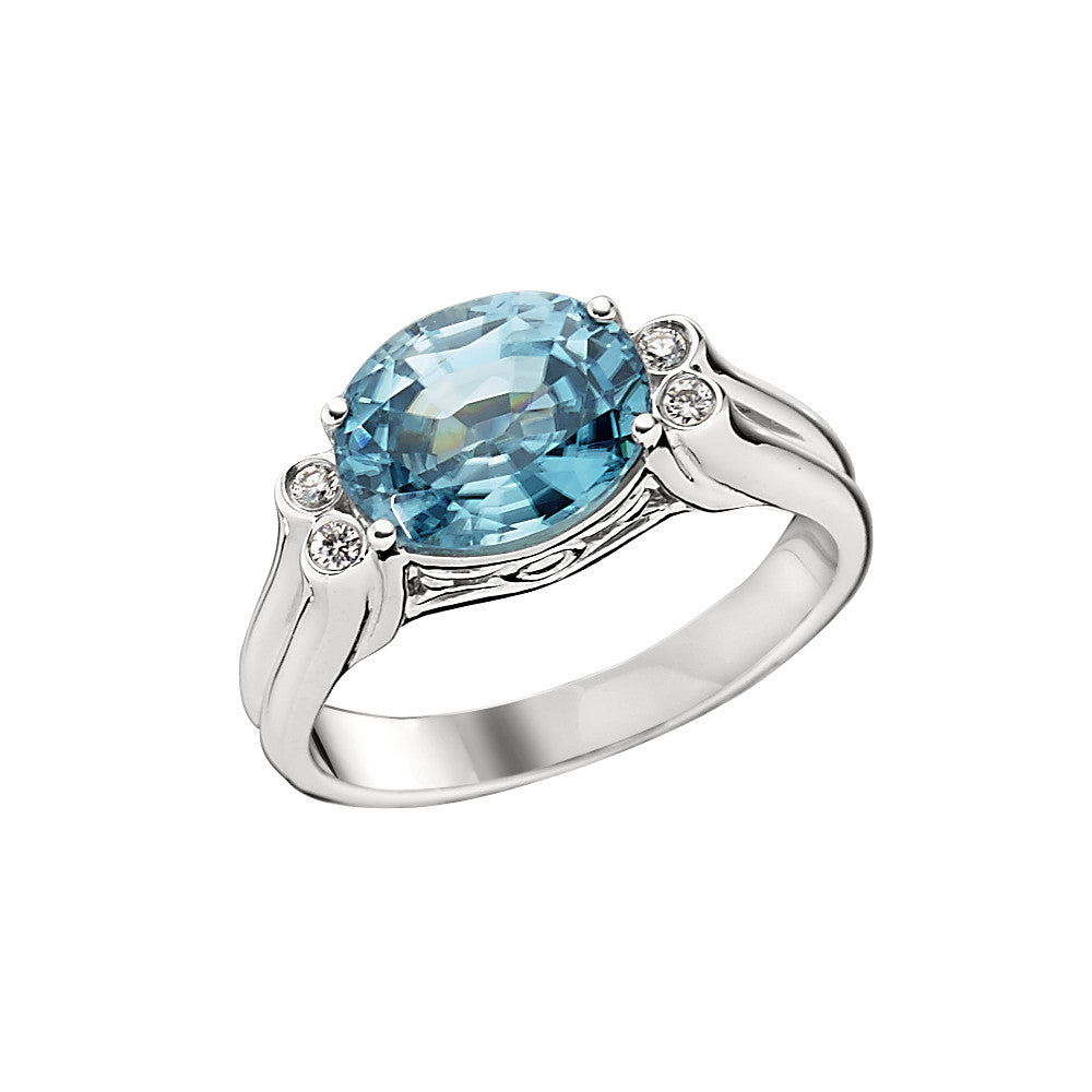 December birthstone ring, Blue Zircon birthstone, Blue Zircon Diamond ring, Blue Zircon diamond gold ring, modern blue zircon jewelry, modern blue zircon ring, blue zircon white gold ring