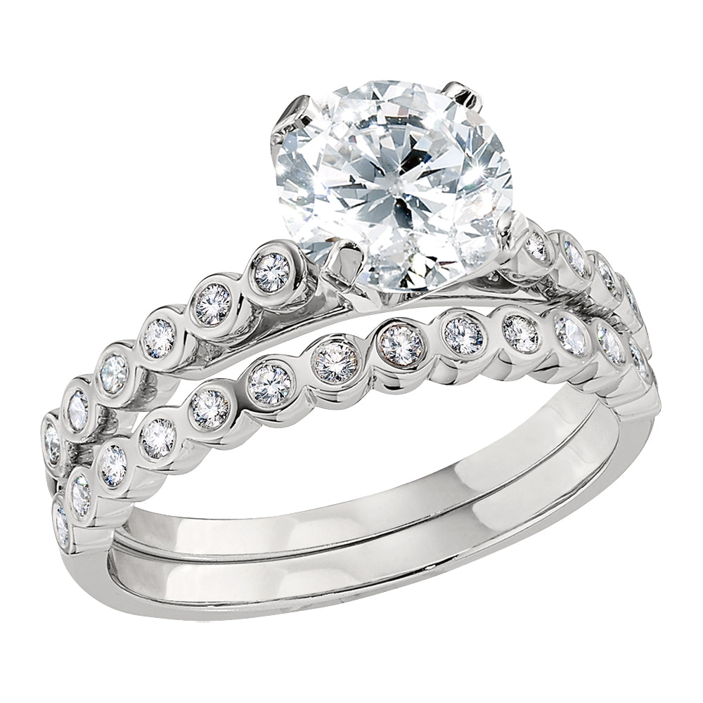 bezel diamond engagement rings, modern engagement rings, unique engagement rings