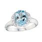 March Birthstone, Vintage Style Aquamarine Ring, aquamarine diamond ring, aquamarine diamond gold ring, aquamarine gold ring