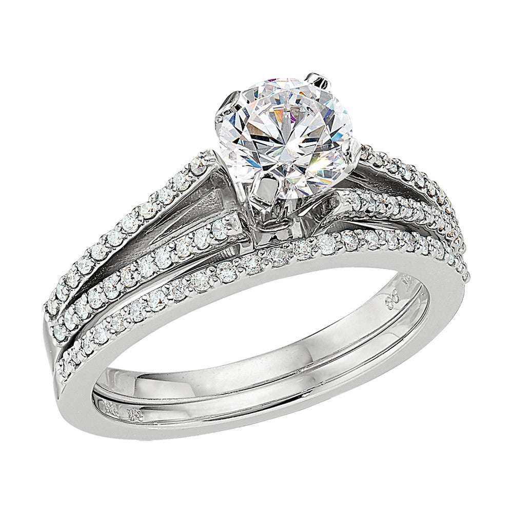 Split Shank Engagement Rings, Diamond Band Engagement Rings