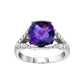 contemporary ring, modern ring, unique rings, amethyst ring, amethyst jewelry, amethyst diamond gold ring