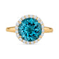 blue topaz rings for women