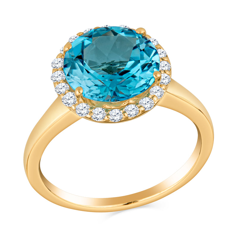 blue topaz rings for women
