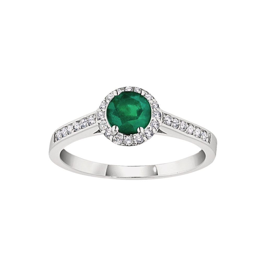 may birthstone, emerald birthstone, halo ring, gemstone halo ring, fancy gemstone ring, emerald ring, emerald diamond gold ring, emerald diamond halo ring, emerald diamond halo gold ring