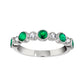 Emerald Wedding Rings, Gemstone Wedding Bands, vintage emerald diamond bands, emerald diamond gold bands