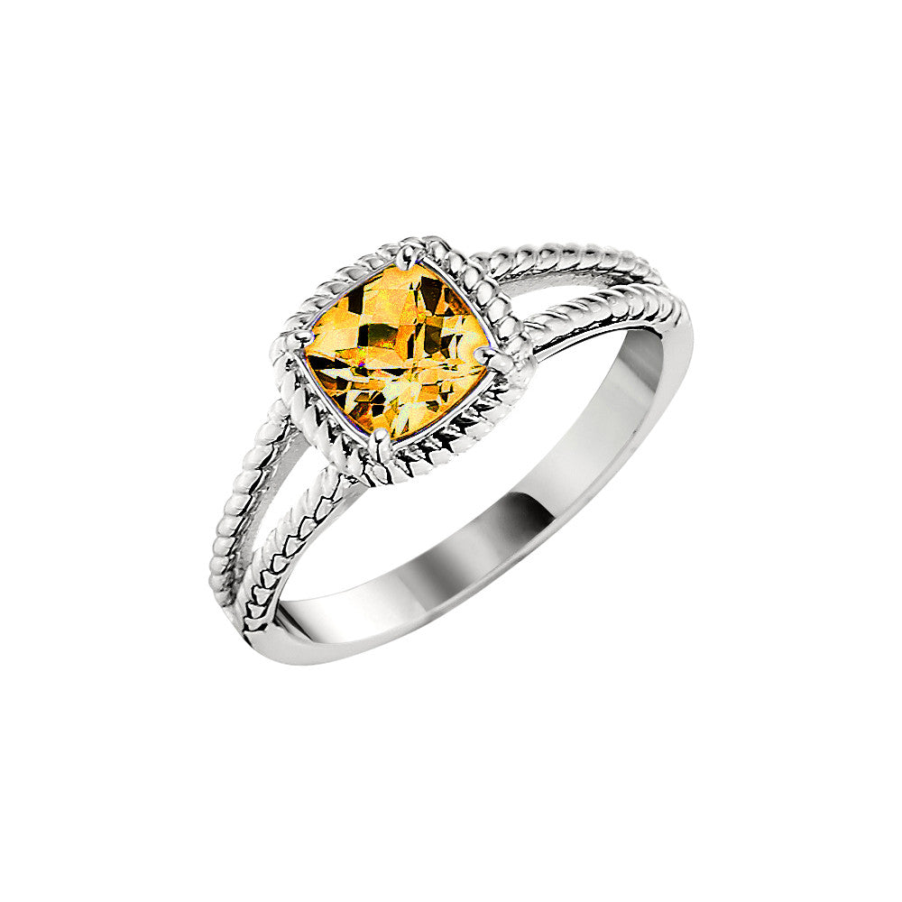 November Birthstone, Citrine Halo Ring, citrine gold ring, citrine white gold ring