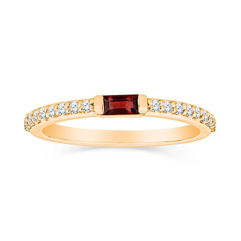 ruby stackable rings, ruby white gold rings, ruby and diamond ring, ruby baguette ring, ruby wedding bands, ruby and diamond gold wedding band