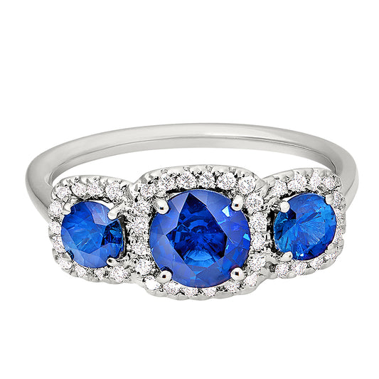 Sapphire Engagement Rings, three stone engagement rings, gemstone engagement rings, unique engagement rings, alternative engagement rings
