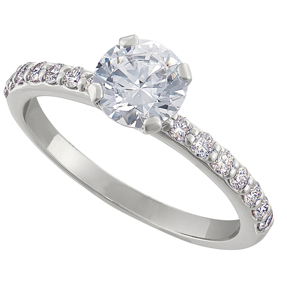 simple diamond engagement rings, diamond band engagement ring, classic engagement rings, traditional engagement rings