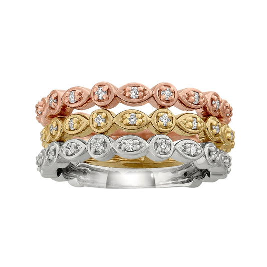 Stackable Diamond Rings, Stacking Diamond Bands, Vintage Style Diamond Rings, Vintage Style Diamond Bands