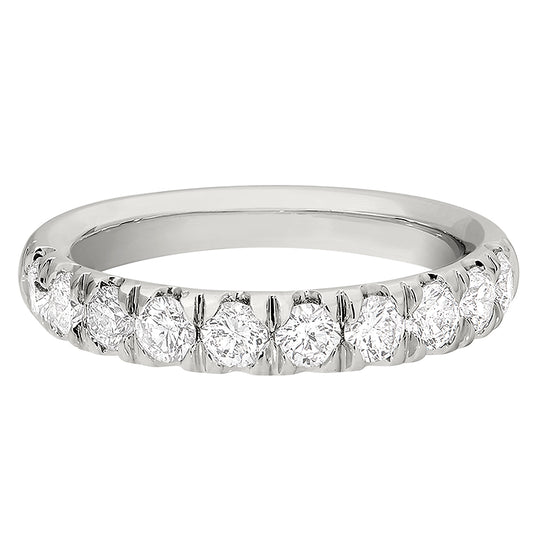 classic diamond bands, traditional diamond bands, straight diamond bands, plain diamond bands
