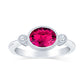 pink tourmaline rings for women, vintage style gemstone rings. pink tourmaline and diamond ring