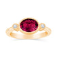 rhodolite rings for women, vintage style gemstone rings. rhodolite and diamond ring