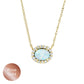 Halo Opal and Diamond Necklace