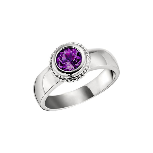 February Birthstone, Amethyst Halo Ring, amethyst birthstone, amethyst gold ring, amethyst white gold ring