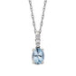 March Birthstone, Aquamarine Drop Necklace, Aquamarine and diamond gold pendant, aquamarine diamond gold necklace, semi-precious gold jewelry