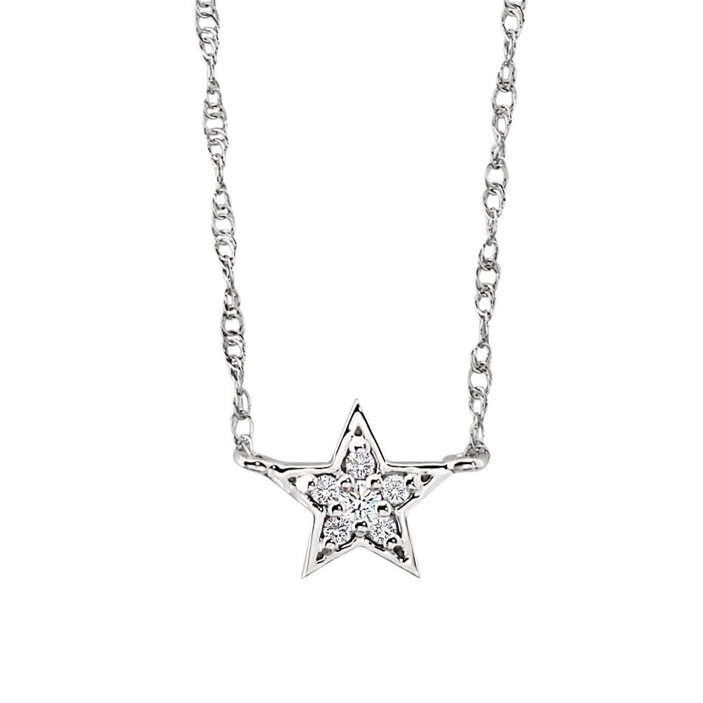 star diamond gold necklace, diamond star pendant, star diamond necklace, diamond star layering necklace