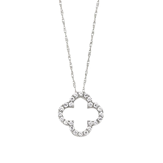 diamond Quatrefoil pendant, clover leaf diamond pendant, diamond clover leaf pendant, clover leaf diamond necklace, diamond clover leaf necklace