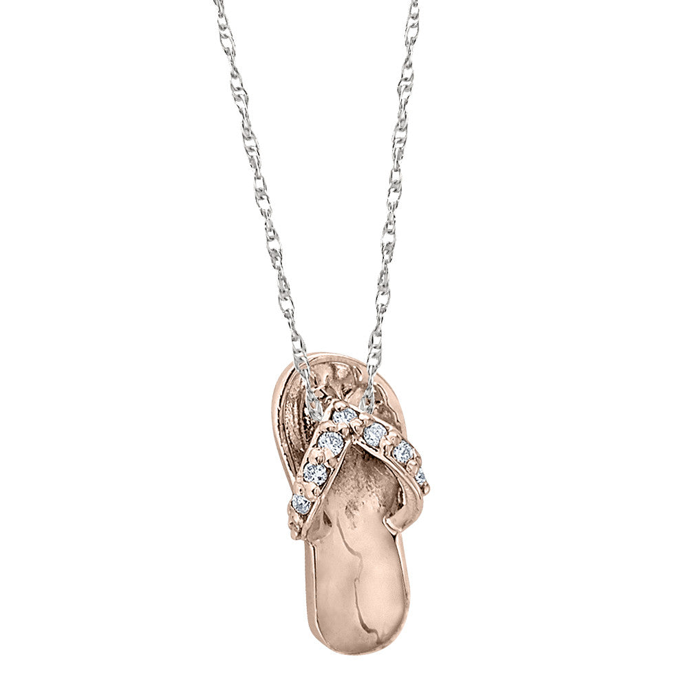 Diamond Flip Flop Pendant Bella s Fine Jewelers