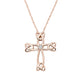 Trinity Knot Celtic Diamond Cross Pendant