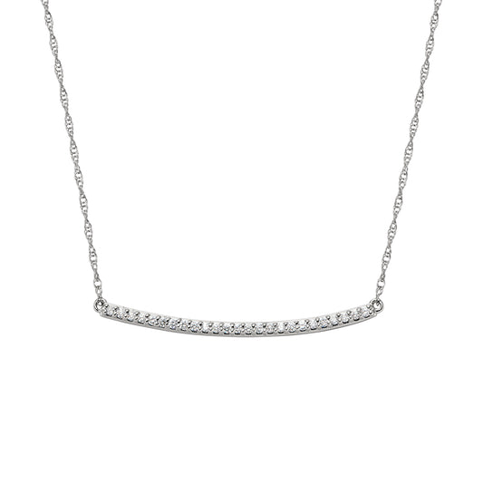 curved diamond bar necklace, diamond layering necklace, diamond layering necklace