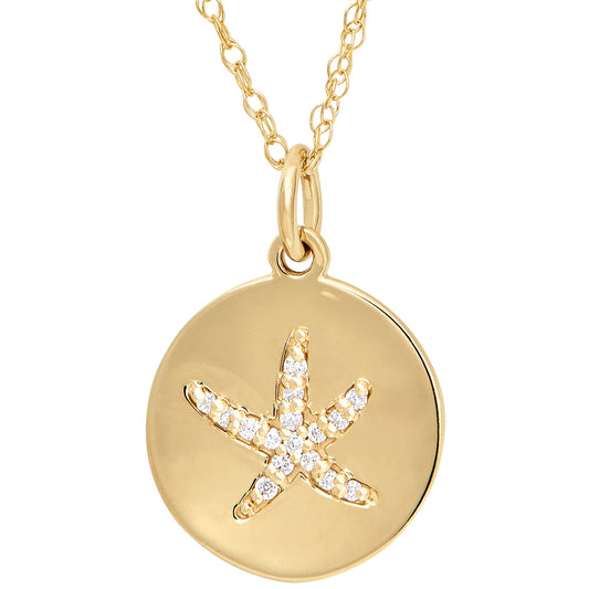Legend of the Starfish Jewelry, Starfish gold Jewelry, Starfish Gold Pendant, Starfish diamond Pendant, Starfish diamond jewelry, Symbolic Pendants, Symbolic Jewelry