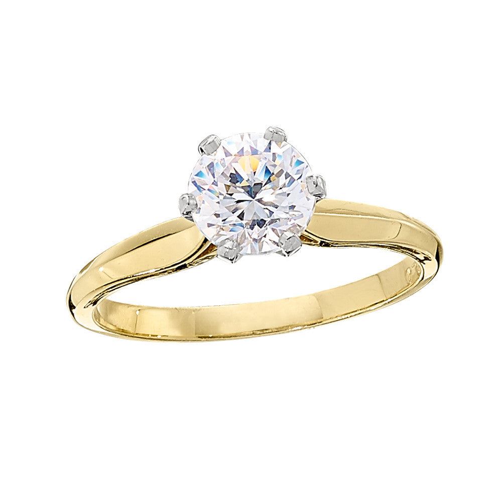 Thin Solitaire Engagement Rings Tapered – Bella's Fine Jewelers