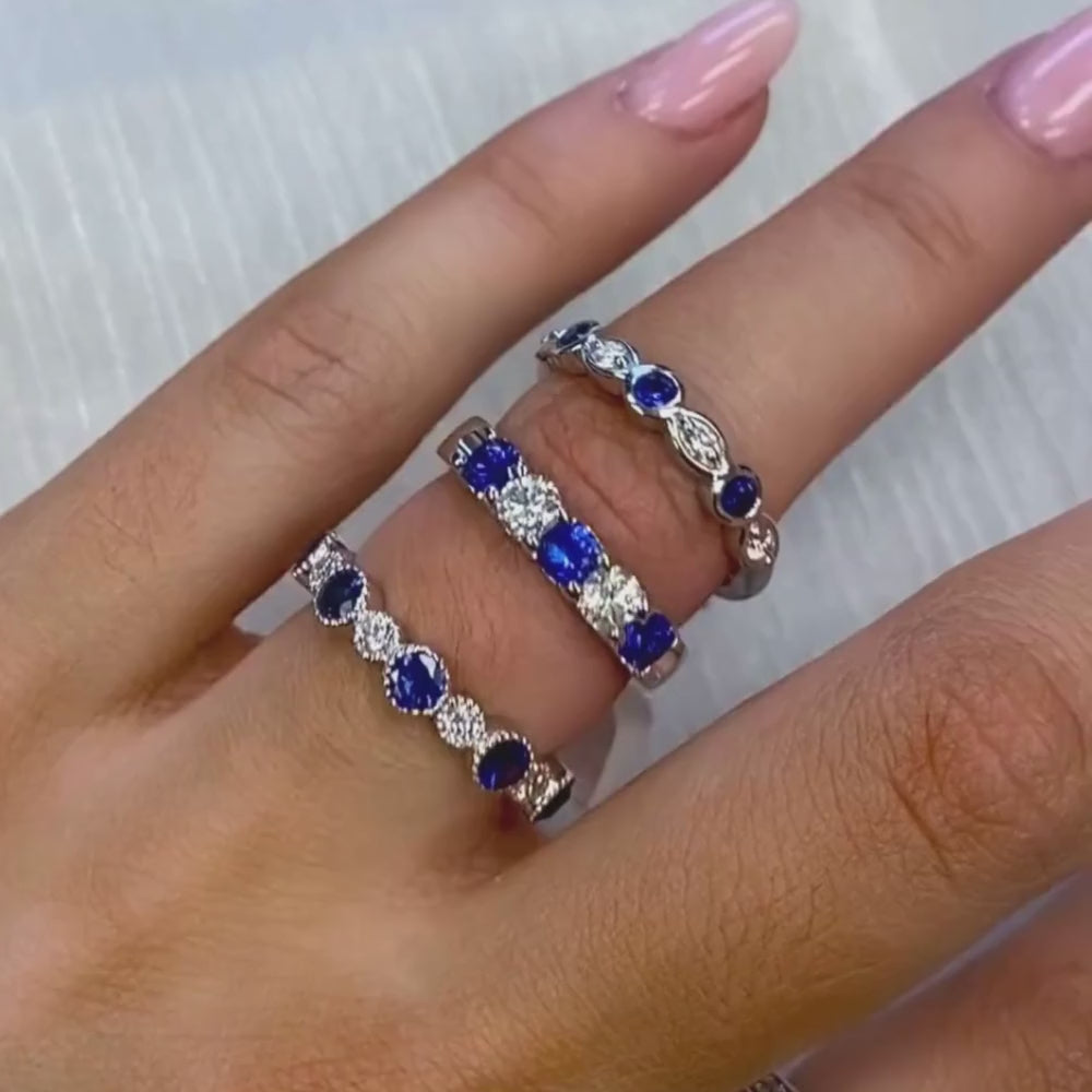 Stackable on sale sapphire ring