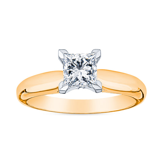 traditional engagement rings, classic engagement rings, round solitaire engagement rings, gold solitaire rings